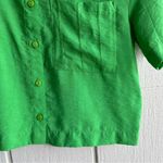 Jason Wu  Green Short Sleeve Cropped Button Down Size XS Photo 3