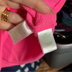 Lilly Pulitzer Sandy Popover Sweatshirt Crew Neck Tiki Pink Striped Pineapple Photo 3