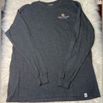 Simply Southern Hey Boo Halloween Ghost Long Sleeve Shirt Gray Size Large Photo 2