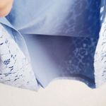 Likely ‎ Light Blue Lace Overlay Shortsleeve Dress Photo 6