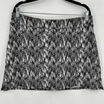Tranquility By Colorado Clothing Printed Skirt Built In Shorts Stretch Large Black Photo 0