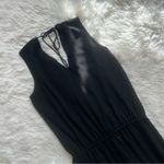 Groovy Women’s Black Sheath Halter Jumpsuit Photo 2