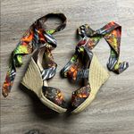 Impo Orabelle “Oprah” Colorful Ankle Wrap Espadrille Wedge Sandals Size 8 Photo 1