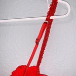 ZARA New Women Red Sexy Embroidered Underwire Corset Size 34B Photo 12