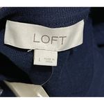 Loft New Knit Tank Top Sailing Embroidery Navy Cotton L Large Photo 3