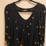Free People Black Oxford Embroidered Long Sleeve Mini Dress Size XS Photo 10