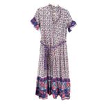 NWOT Millie Victorias Maxi Dress Floral Bluebell Size Small Purple Photo 3
