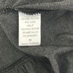 Y2K GiGiO Women Tunic Top M Black Silver Metallic Tiered Tank Festival Rave Size M Photo 5