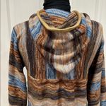 Vintage Montgomery Ward Space Dye Sweater with Toggle Closure Blue Photo 5