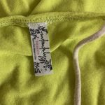 Free People Bright Green Ruched Bodycon Midi Dress M Y2K Festival Vacation Photo 3