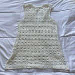 Dylan White Crochet Tank Top Womens Small Open Knit Sleeveless Festival Hippie Boho Photo 7