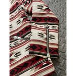 Forever 21 Wool Navajo Aztec Tribal Print Moto Jacket W's Large Southwest Print  Photo 3