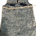 Who What Wear Blue denim acid wash Mini Dress Sleeveless sz L Photo 5