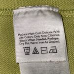 Eddie Bauer sweater top cardigan button up 3/4 sleeve v-neck chartreuse size LP Photo 6