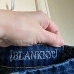 BLANK NYC π Dark Wash I Know What You Want Me Distressed Raw Hem Denim Shorts Photo 2