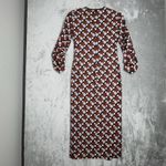 ZARA  Dress Womens XS Black Purple Geometric Print Midi Colorful Vlogger Favorite Photo 2