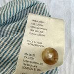 Pilcro and the Letterpress  blue white striped  peasant blouse buttondown longsleeve Photo 3