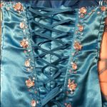 Blue strapless beaded prom dress Size undefined Photo 7