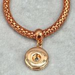 None Rose Gold Circle Elastic Boho Charm Stretch Bracelet Fashion Jewelry JB2-47 Photo 2