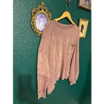 Free People Oversized Washed Brown Long Sleeve Baggy Thermal Size XS Photo 1