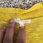 Eileen Fisher  Lightweight Open Front Cardigan  Mustard Yellow‎ Knit Sweater Sz M Photo 4