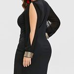 Ralph Lauren  PLUS SIZE Open slit sleeves, Body shaping Dress Photo 1