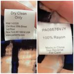 Parker Blouson Catalina Dress Stretch Drape Faux Wrap Watercolor Dolman Sleeve S Photo 11