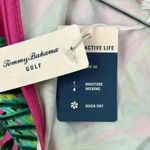 Tommy Bahama  Women's Pink Floral 3/4 zip  Long Sleeve Golf Top Size S- N… Photo 3