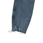 AMO Cropped Distressed Raw Hem Skinny Jeans Stretch Denim Light Wash size 25 Photo 1