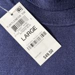 JM Collection  Ribbed Turtleneck Sweater intrepid blue size Large Photo 4