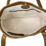 DARK'S Designs in Leather Tote American Bison Leather Made in USA Brown Photo 6