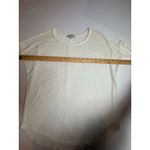Olive & Oak Olive & Oak Womens Cream Textured Knit 3/4 Sleeve Round Neck Top Size S Photo 3