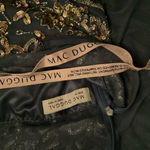 Mac Duggal  5717 Womens Blue Embellished Butterfly Sleeve High Neck Gown Photo 14