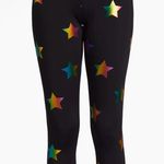 Terez  Black Rainbow Star Foil UpLift Leggings New Size XS Photo 3