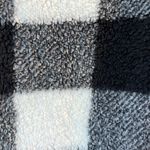 Cozy Sherpa Sherpa Cozy Jacket Fluffy Zip Black White Buffalo Checkerboard Comfy Womens M Photo 14