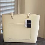 Kate Spade  Festive Floral Meringue Leather Tote Bag NWT Photo 2