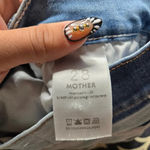 Mother Superior Insider Crop Step Fray Jeans Size: 28 Blue Photo 8