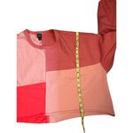 Wild Fable Pink Colorblock Cropped Long Sleeve Crew Neck Sweatshirt BRAND NEW Photo 11
