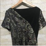 Custom asymmetrical metallic paisley special occasion formal cocktail dress 10 Photo 6