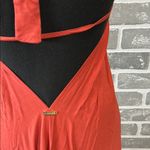 Amiana Halter Neck Beach Dress Terracotta Color Women’s Size Medium Red Photo 5