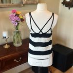 Rue 21 Black and White Striped Women's Flowy Tank Top NEW Photo 4