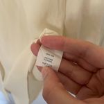 Madewell Retro Broadway&Broome Cream Silk Button Down Blouse Photo 3