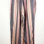 Soft Surroundings Linen Blend Striped Pull On Pants MP Photo 2