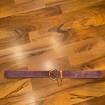 Nan Lewis women’s 4X belt dusty rose mauve color gold detail retro leather chain Pink Photo 1