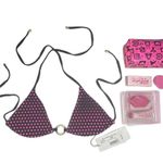 Beach Bunny new ✶ Locals Only Triangle Bikini Top ✶ Hot Pink Polka Dot ✶ Small ✶ Photo 3