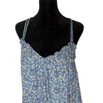 Universal Threads Universal Thread Tiered Mini Dress Size S Ditsy Floral Print Pockets Blue Ruffle Photo 5