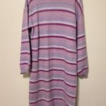 Lovers + Friends  Mary Sweater Cardigan Size XL Long Button Down Purple Stripe Photo 6