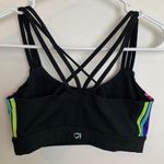 GapFit Black & Rainbow Strappy Sports Bra Photo 1