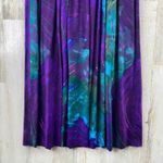 Rabbit Rabbit Rabbit Designs Maxi Dress Womens 10 Purple Batik Mother of Pearl Photo 6