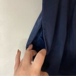 J.Crew  Navy Blue Poplin Cotton Sydney Dress Pockets Sleeveless Tank Scoop Neck 6 Photo 2